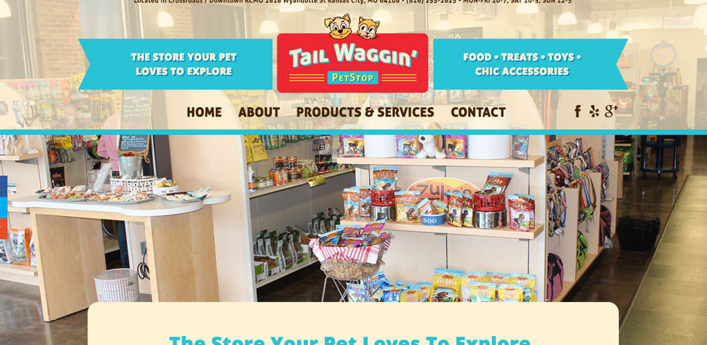 Tail Waggin' PetStop Branding, Design and Website